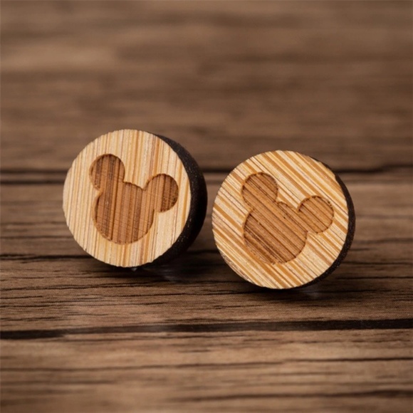 Urban Outfitters Jewelry - "I'm All Ears" Mickey Mouse Handmade Stud Earrings